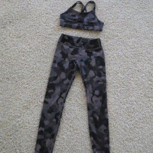 Athleta girl size M (8/10) leggings and matching sports bra.